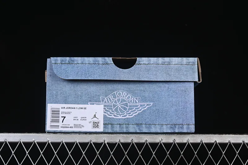 All categories Air Jordan Jordan series basketball shoes Air Jordan 1 Low Air Jordan 1 Low Denim "Worn Blue" Denim denim low-top retro culture basketball shoes HQ2004-400